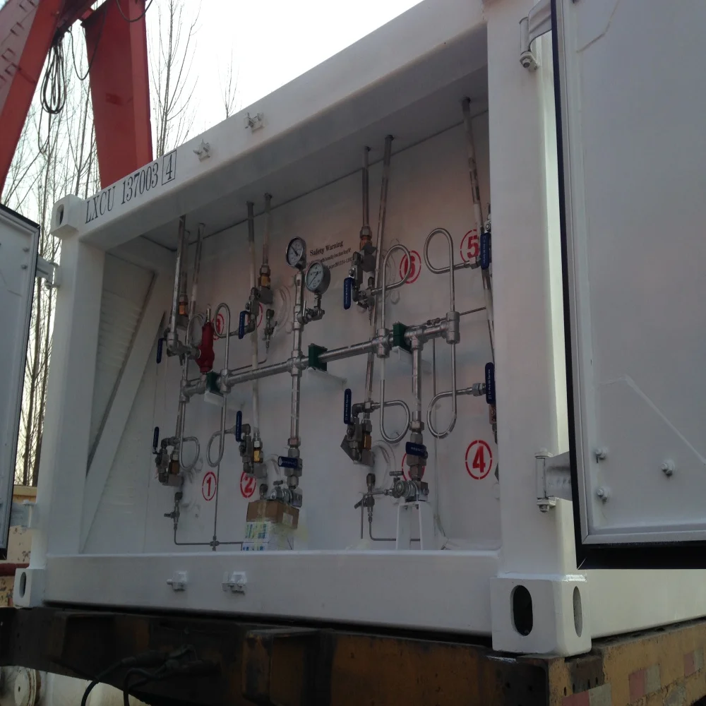 large capacity CNG tube skid container