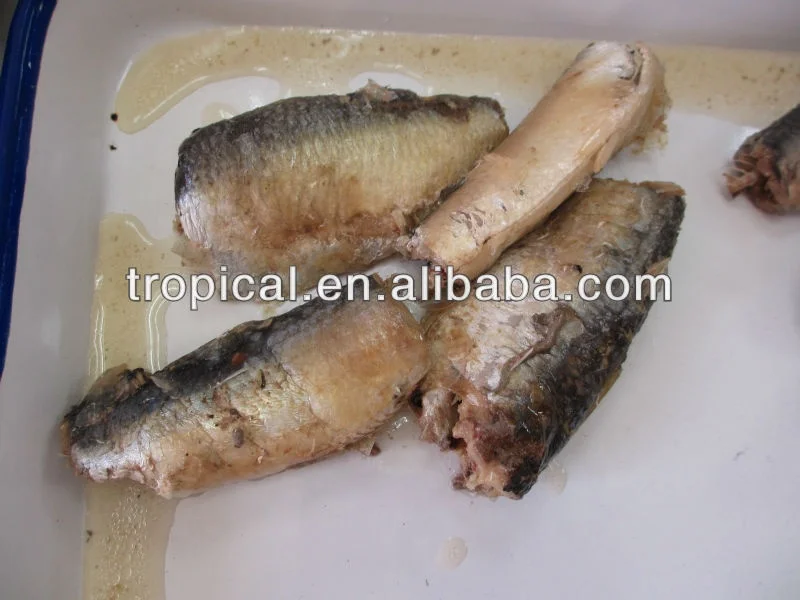 
HALAL Canned Sardine factory sardine Fish in Vegetable Oil, Tomato Sauce&Brine Tall Can 425g 