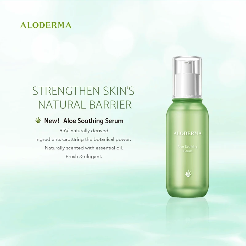 USA Aloderma Soothing and Repairing Skin Care Face basic Serum100ml Organic Aloe Moisturizing Face serum hydrating Dry Skin