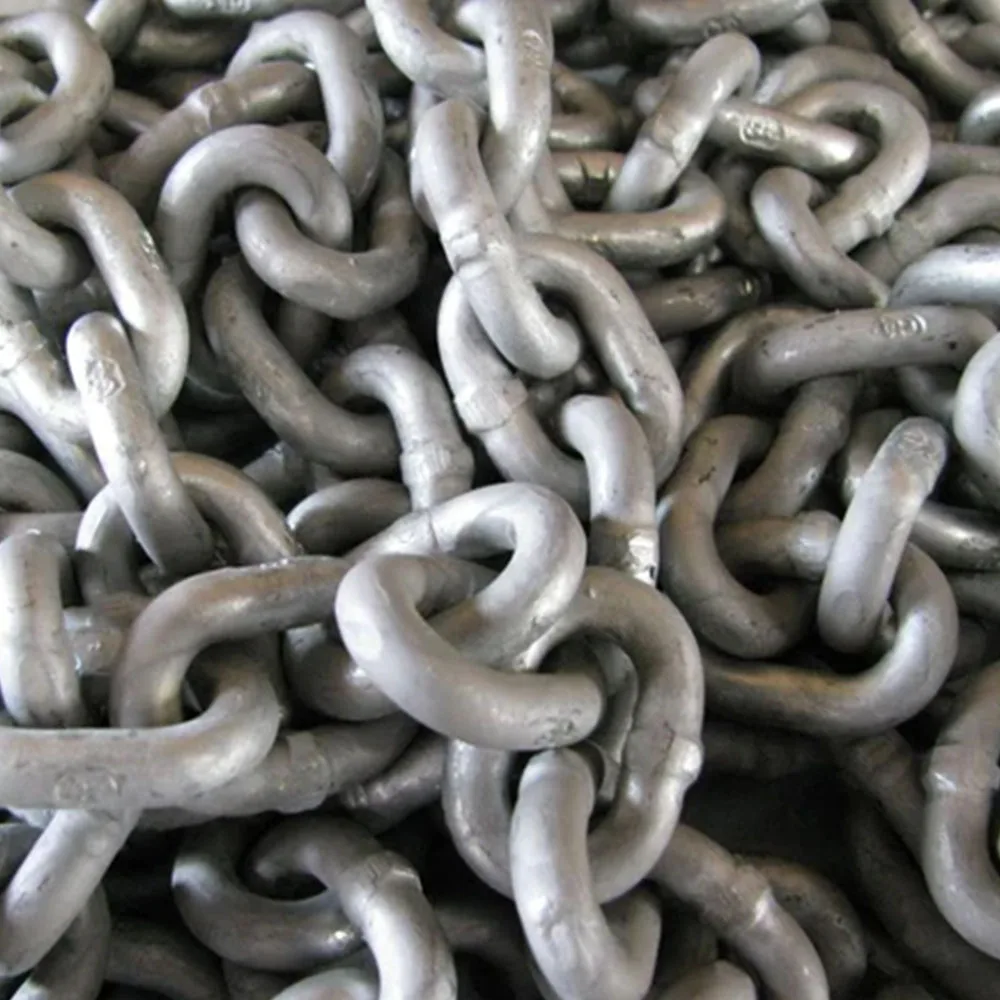 Heavy Duty Industrial Grade 80 Flashing Straight Welded Ship Barge Chain