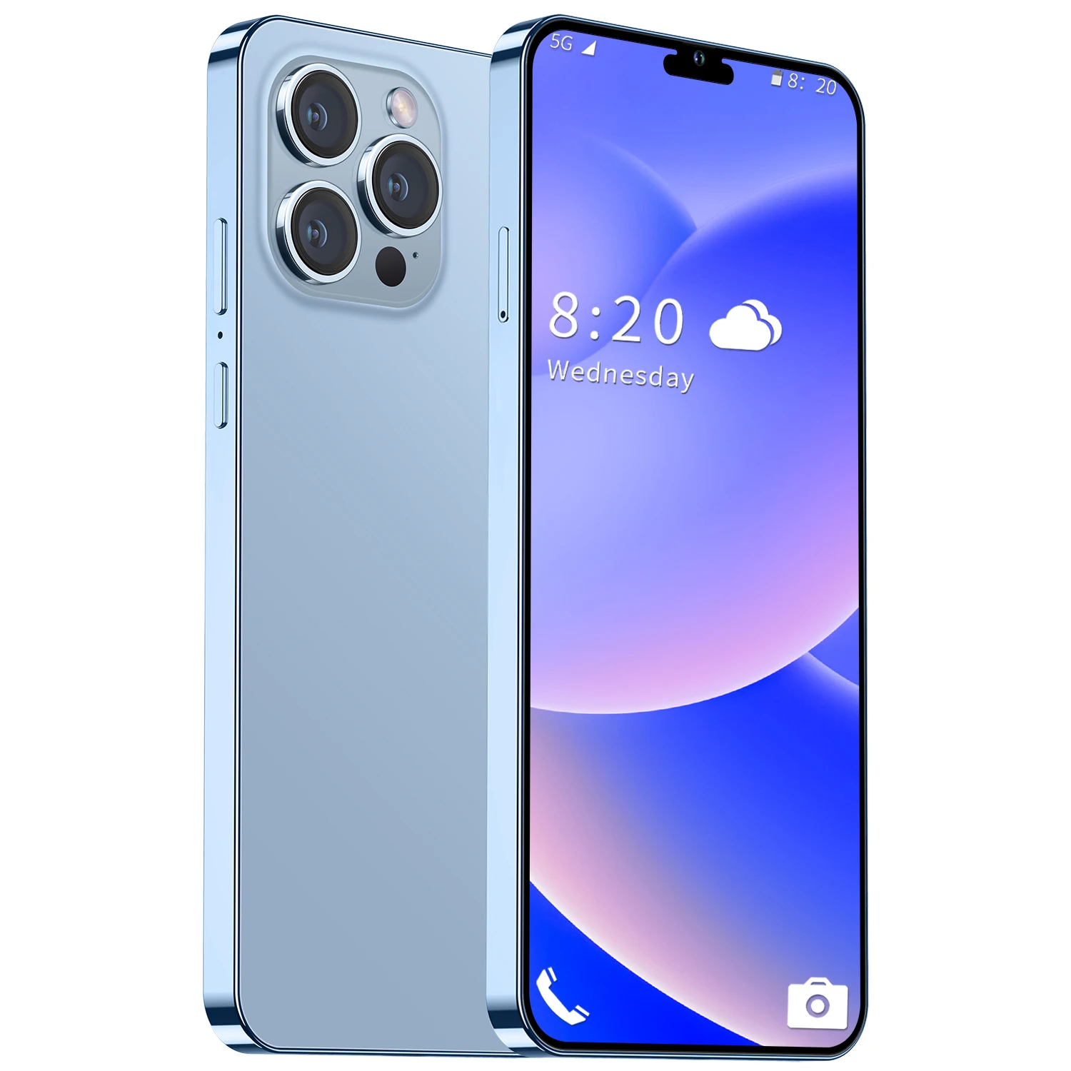 Телефон i14 pro max, 7,3 дюйма, 16 + 512 ГБ, 7,3 дюйма, 6800 мАч, Android 12