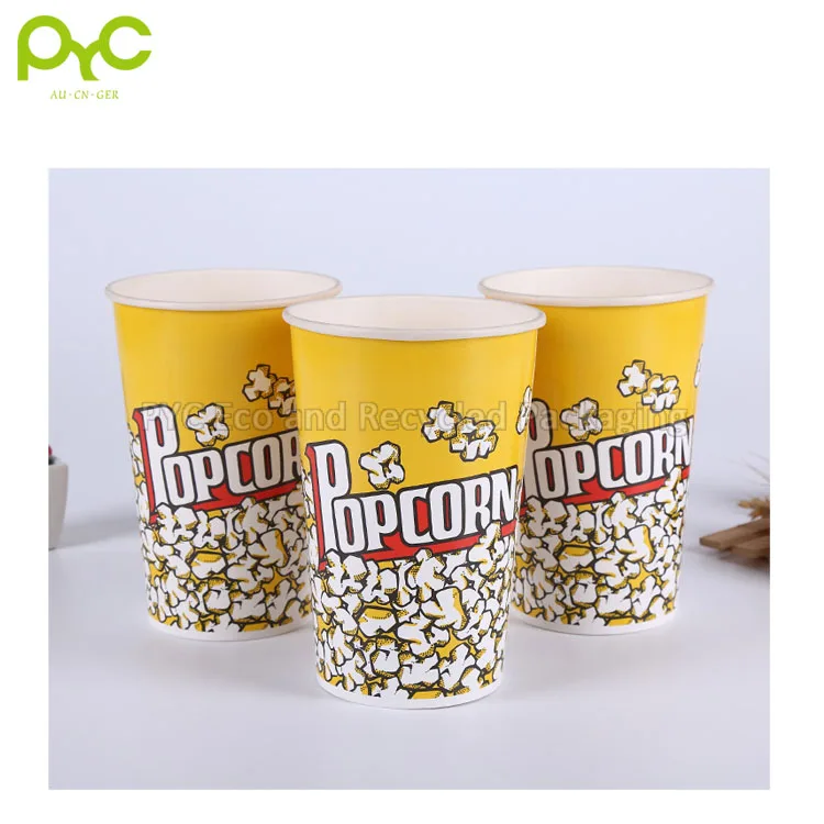 Wholesale Custom 8oz 10oz 12oz Disposable Popcorn Paper Cup