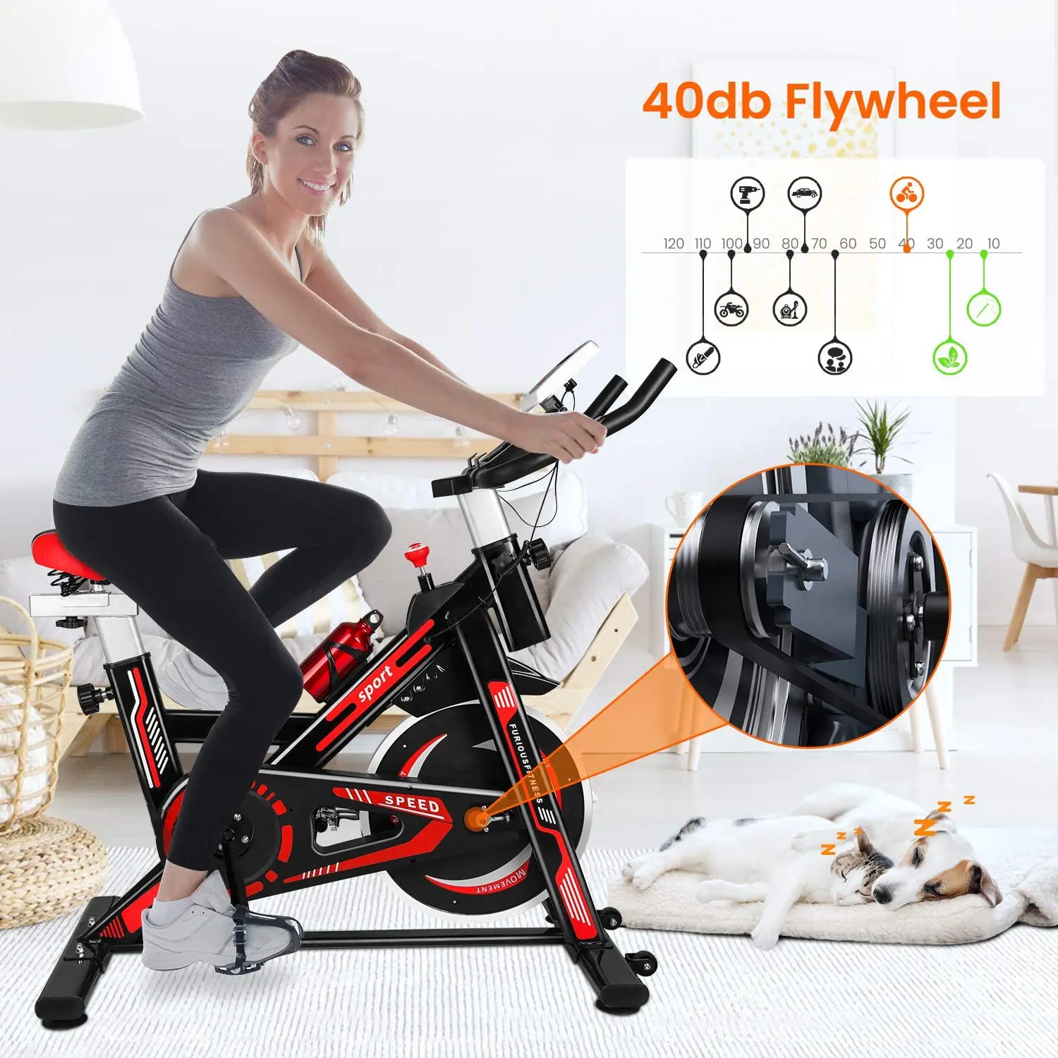 13 kg flywheel spinning bike smart best heavy duty spin bike for gym equipment