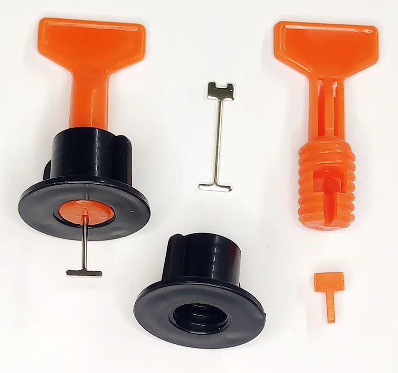 
Hot Sale 50PCS Reusable Tile Leveling Positioning System clips Leveler T-lock Floor concrete floor Tile leveling system 