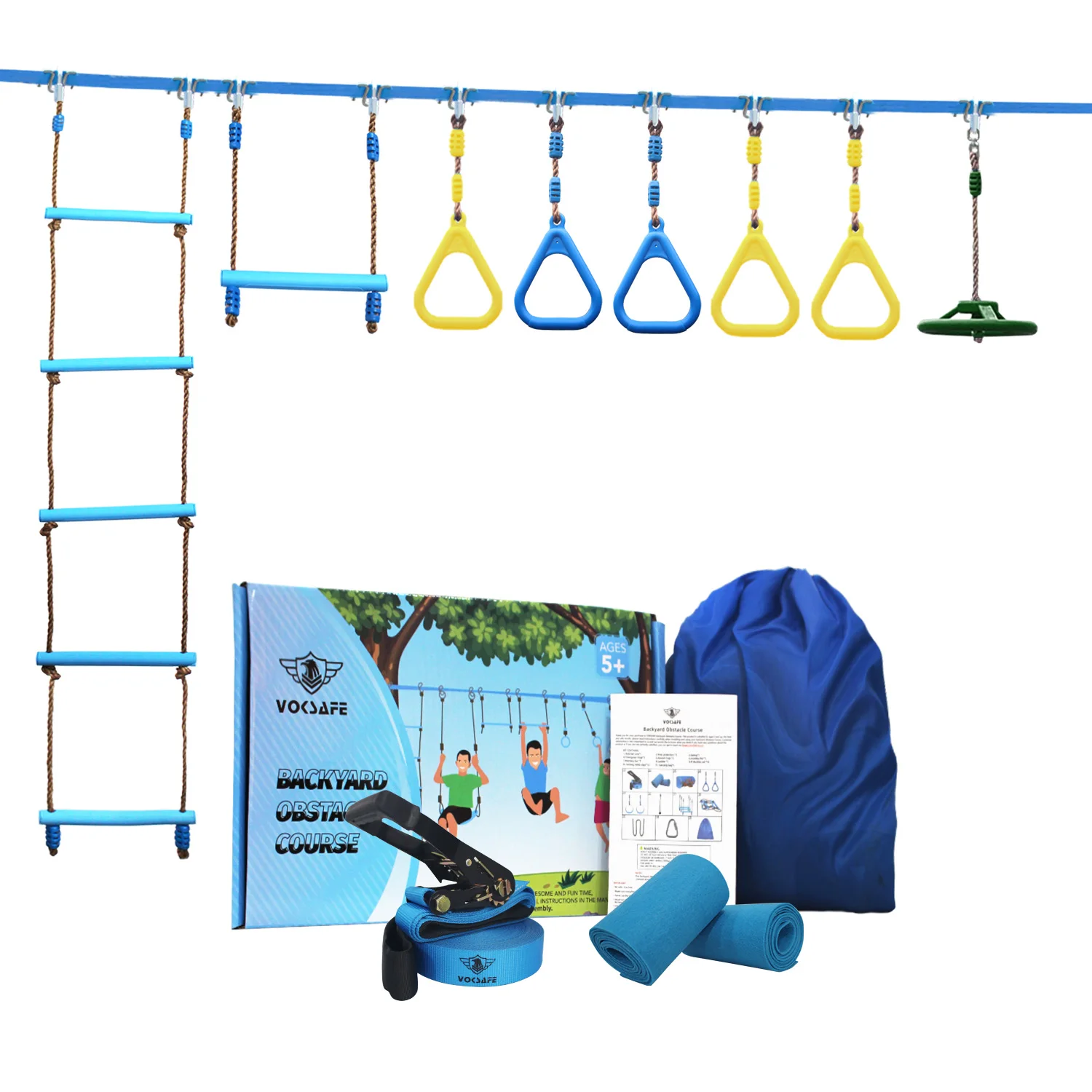 Backyard Obstacle Course Kits Ninja Warrior Obstacles for Sale