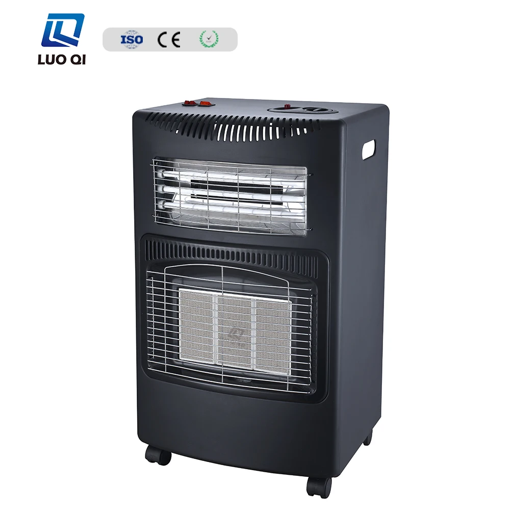 High quality indoor portable gas bedroom heater flame-out protection device easily cleaned ODS 4 wheels gas heater
