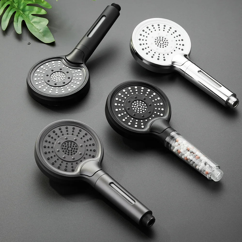 High Quality Bathroom plastic Nano bubble Shower Heads Filter mineral ball shower head