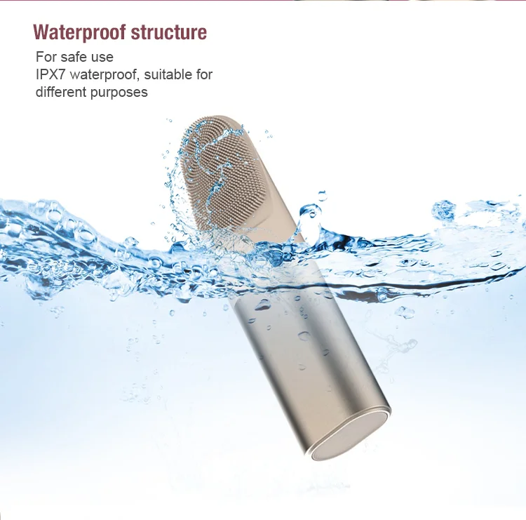 Вибрационная силиконовая Очищающая щетка для лица