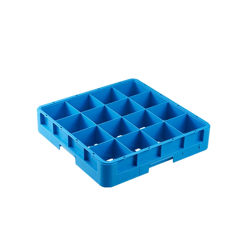 Best Selling 16 Compartment Tea Cup Closed Wall Glass Rack Dust Proof Plastic Glass Storage Racks For Glasses And Cups Storage