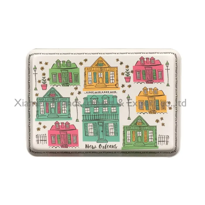 New Orleans calories count Rectangular OEM branded Custom print promotional melamine tray
