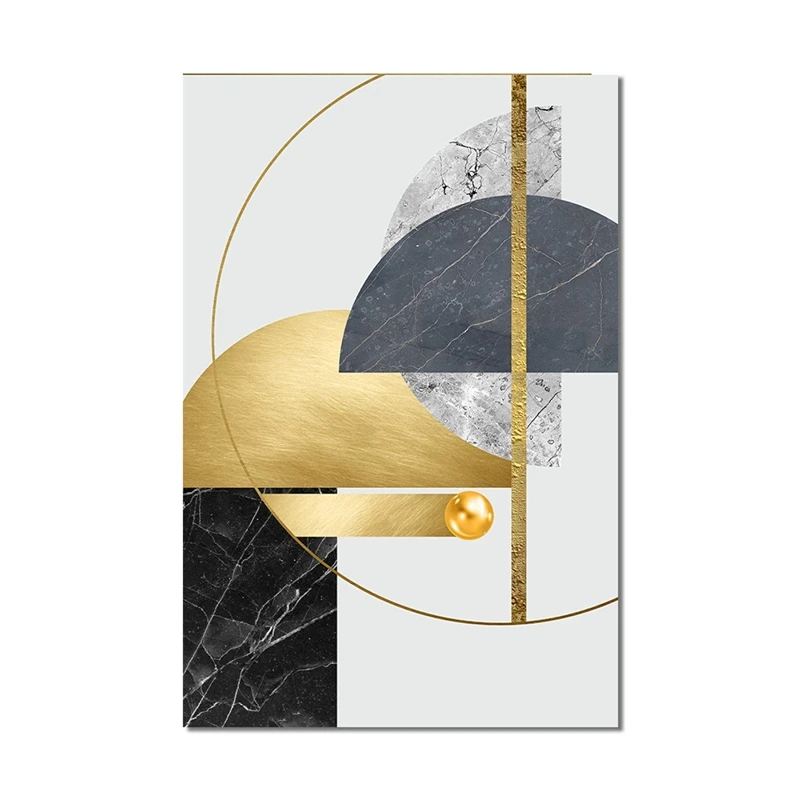 XIngcheng OEM Minimalist Line Modern Wall Paintings Art Picture Geometry Posters Wall Art Abstract Canvas Painting Poster