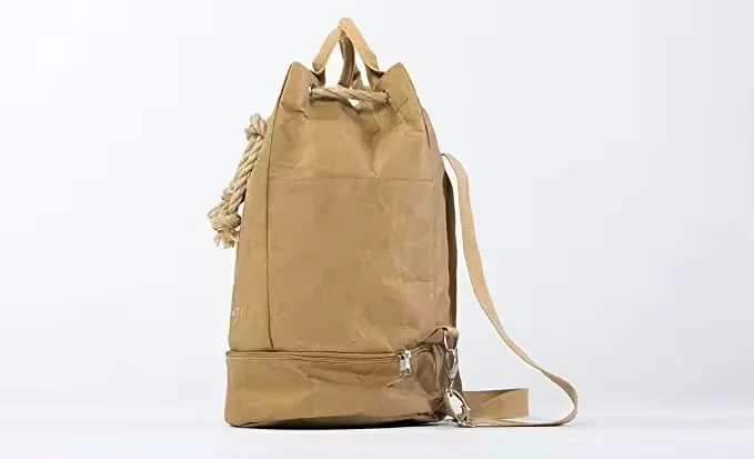 Washable Kraft Paper Backpack Drawstring Bag Waterproof Paper Daypack Large Compartment power rangers backpack Drawstring Bag