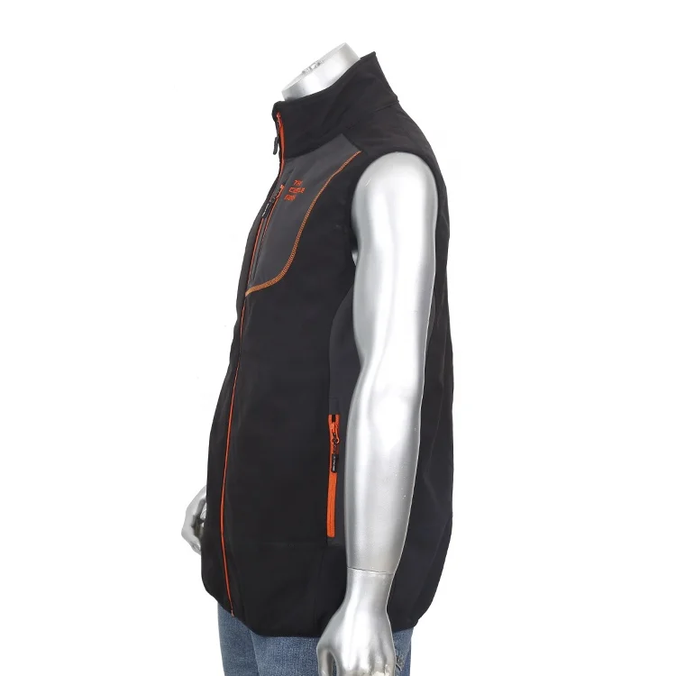 
2019 spring 96% polyester 4% spandex softshell vest for men 