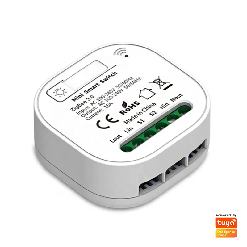 Zigbee breaker 100-240V switching power circuit breaker tuya smart switch module 16A light breaker