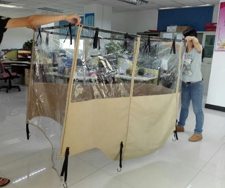 Accept OEM Waterproof Superior Golf Cart Rain Cover Buggy Driving Enclosures for 4 passengers