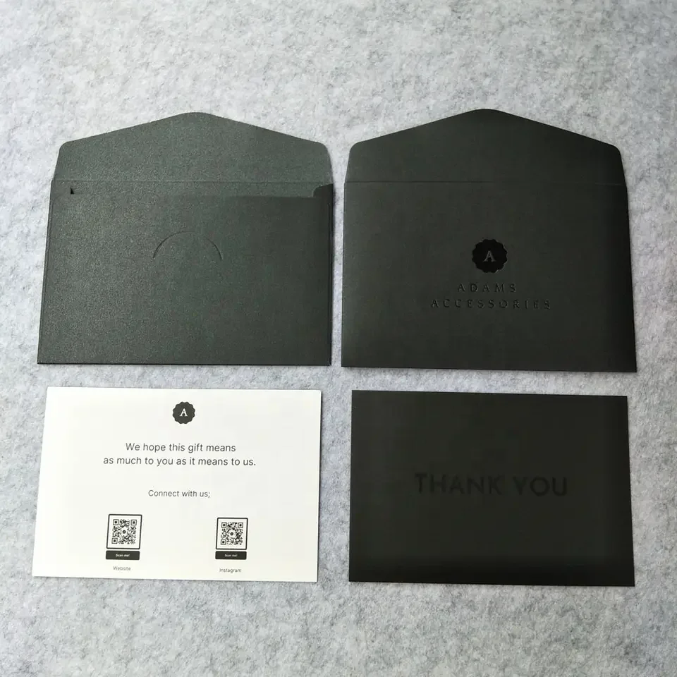 Custom Luxury thank you cards Gift post thank you greeting visiting card for small business