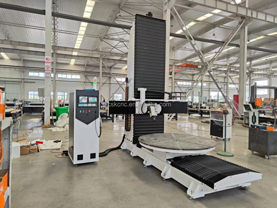 Rongchi precision 5 axis center cnc machine profile machining center for statue carving