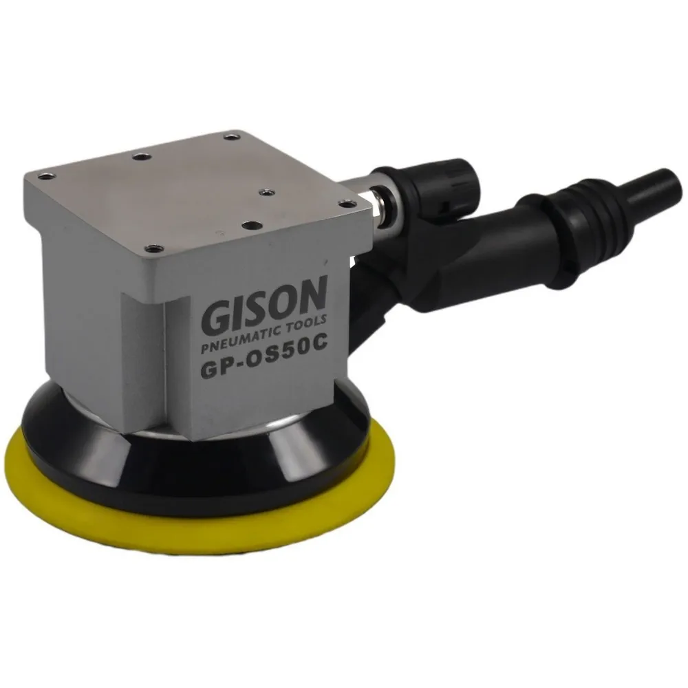 Made In Taiwan 5Inch Robotic Arm Central-Vacuum Air Pneumatic Random Orbital Sander 12000rpm With Fixed Platform