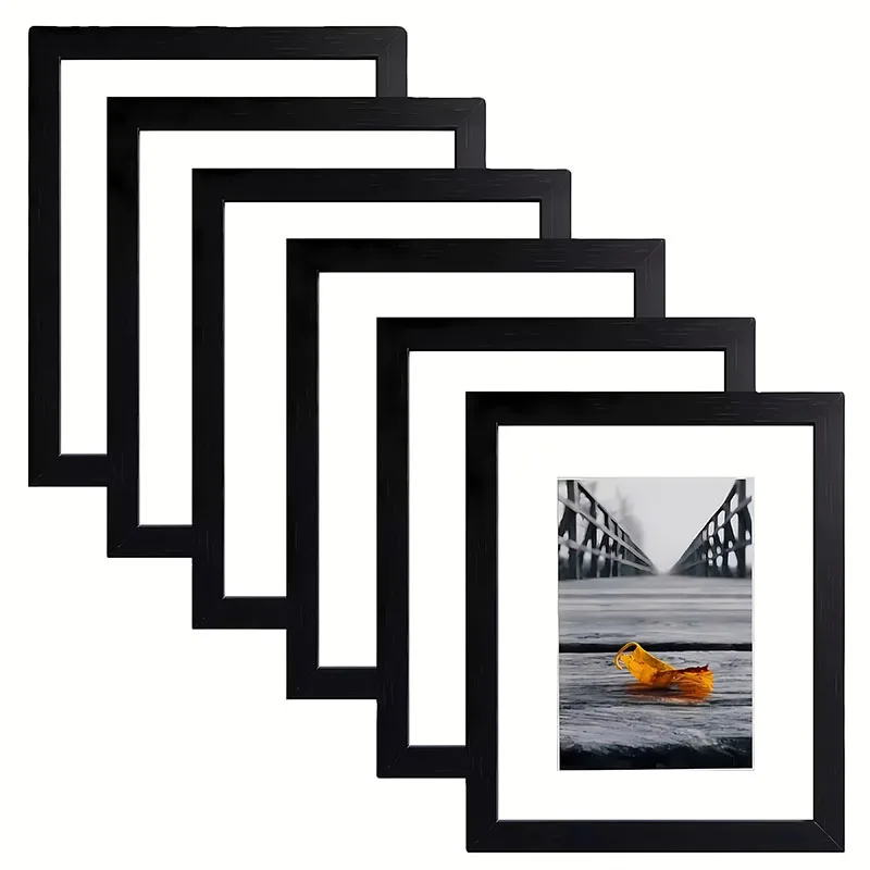 A4 Size Black Freestanding Wall Mountable Photo Frame Print Modern Style Picture Certificate Frame for Home Use Wall Hanging Art