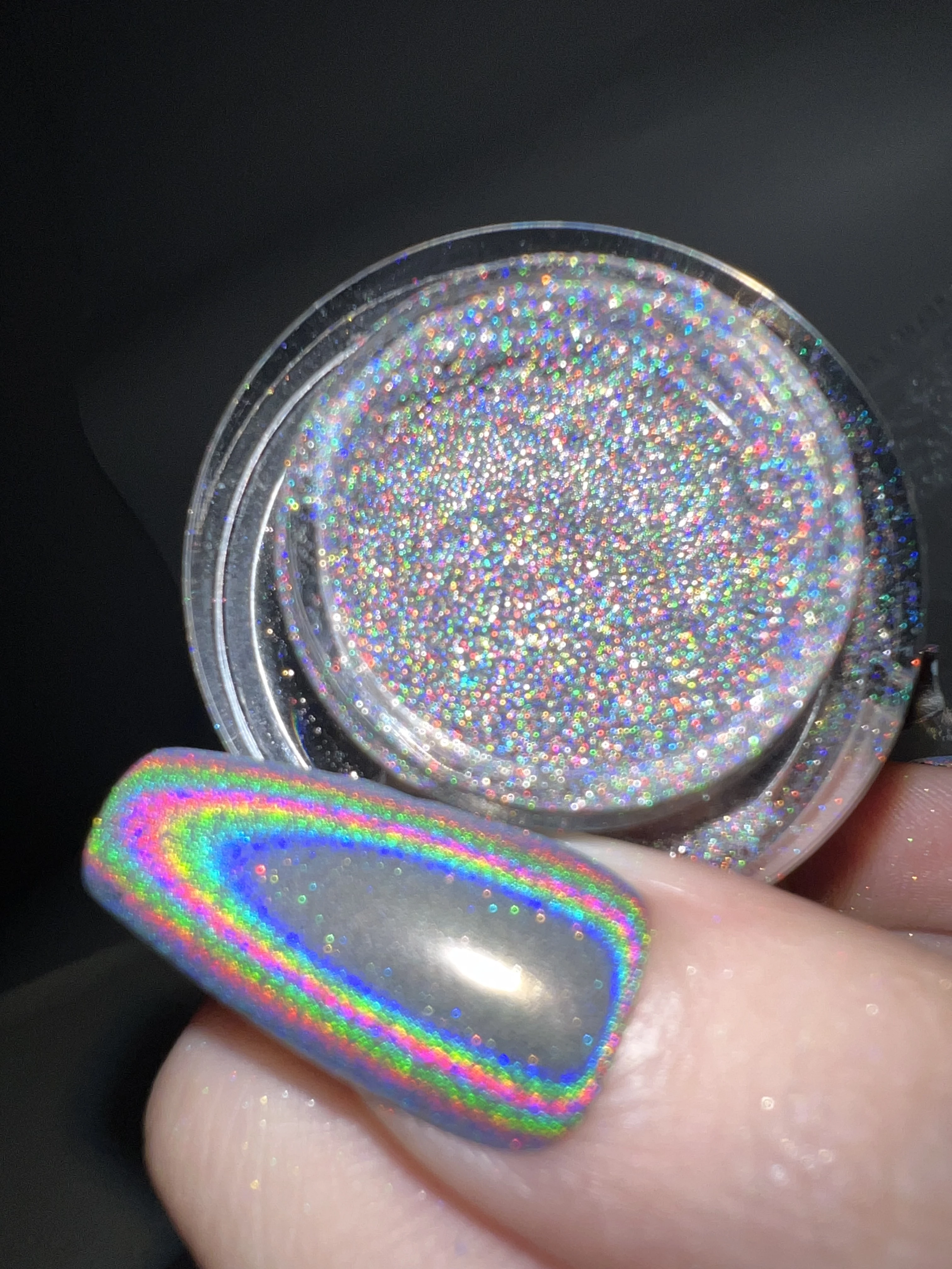 Factory Wholesale OEM Your Logo Holographic Pigment Rainbow Mirror Nail Powder
