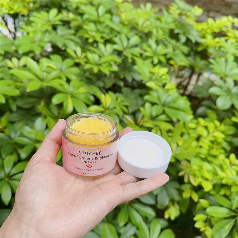 Glowing Turmeric smoking lip scrub for wholesales