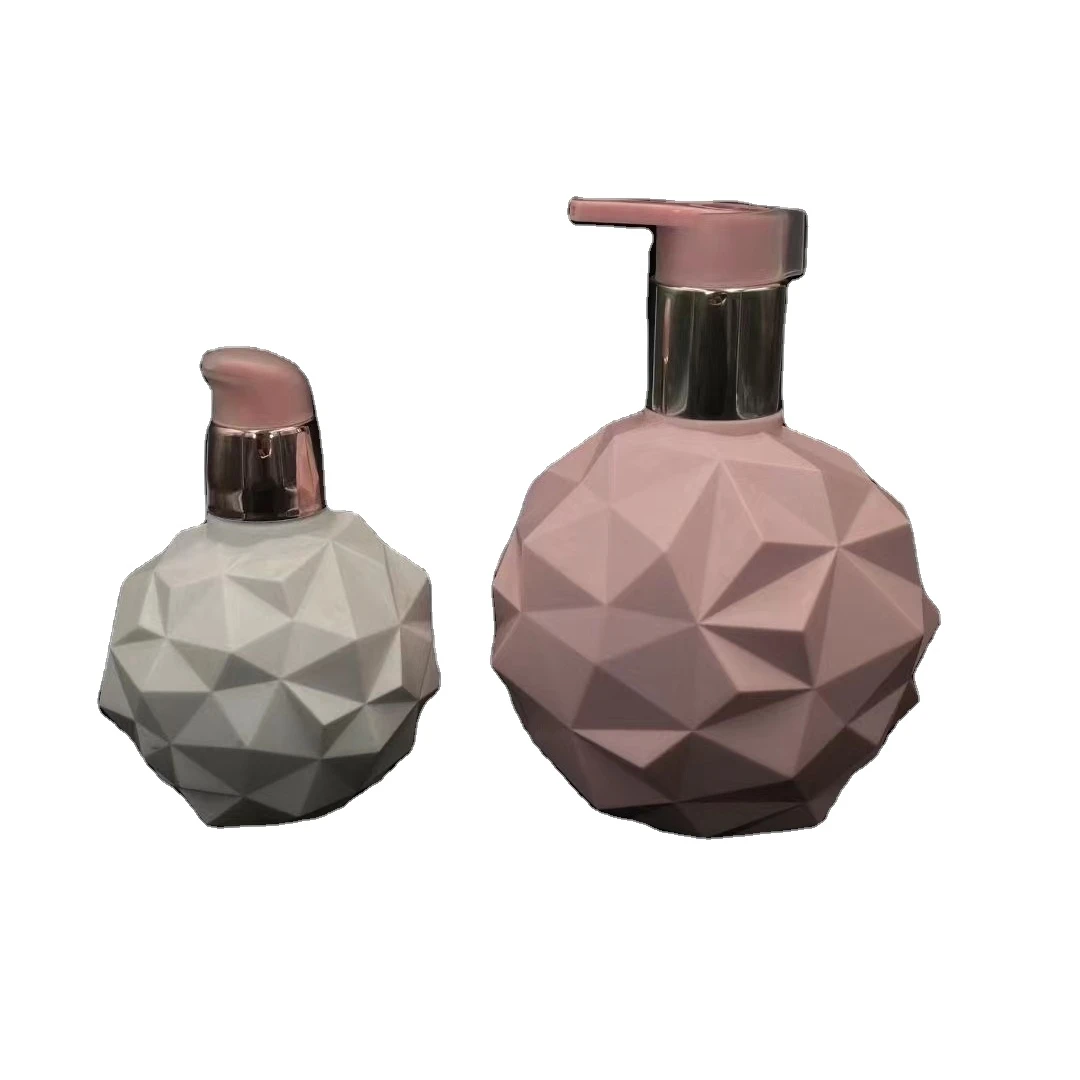 120ml 220ml ball shape frosted hand sanitizer bottle foaming soap face cream container plastic pump bottle