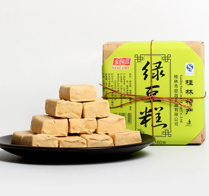 Hot Selling Good Quality Traditional Mung Bean Flavor Nutritious Pastry Green Bean Cake