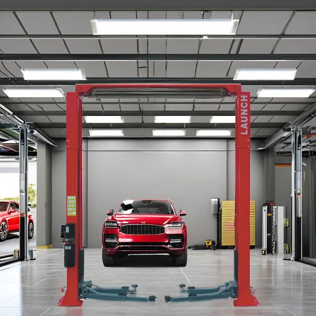 CE Certified TLT240SC Lift Economical Double Hydraulic Cylinders Safely Fixed Gantry Type Two-Post Design