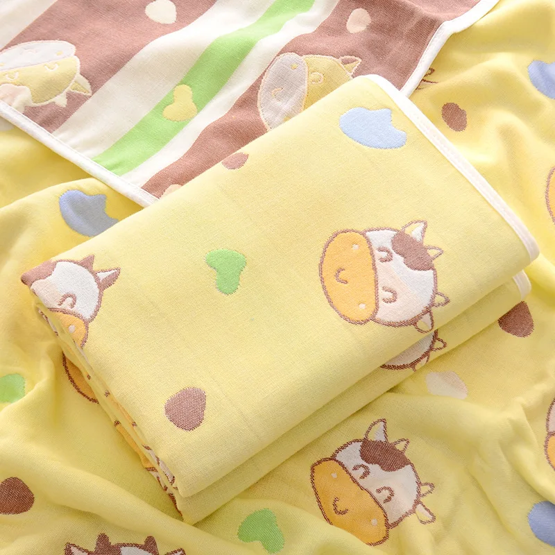 Baby bath towel supplies six layers of pure cotton gauze kindergarten cover