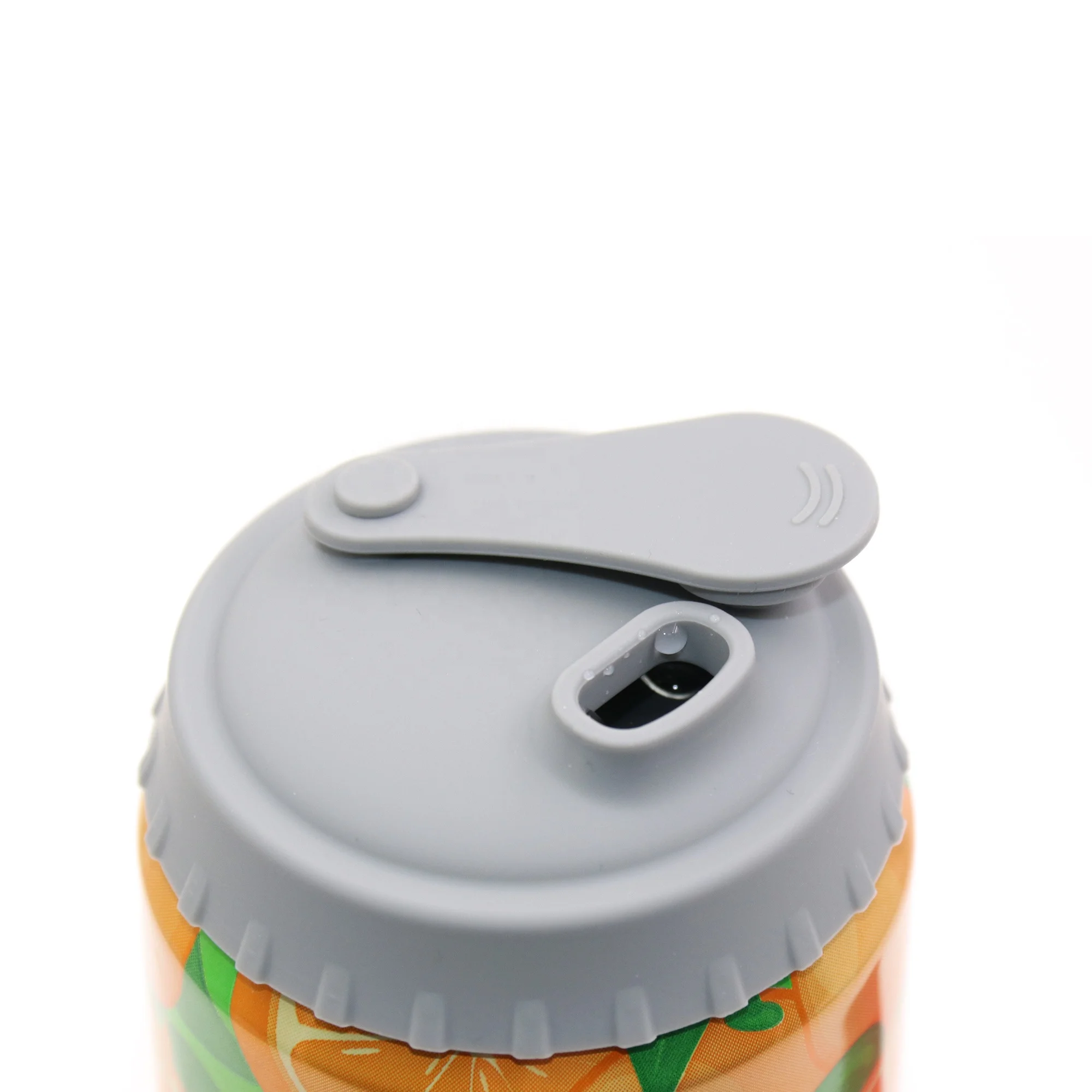 No Spill Soda Beverage Beer Saver Beer Soda Can Lids Covers Caps Stoppers Closures Jar Lid Can Top Food Grade Silicone Opp Bag
