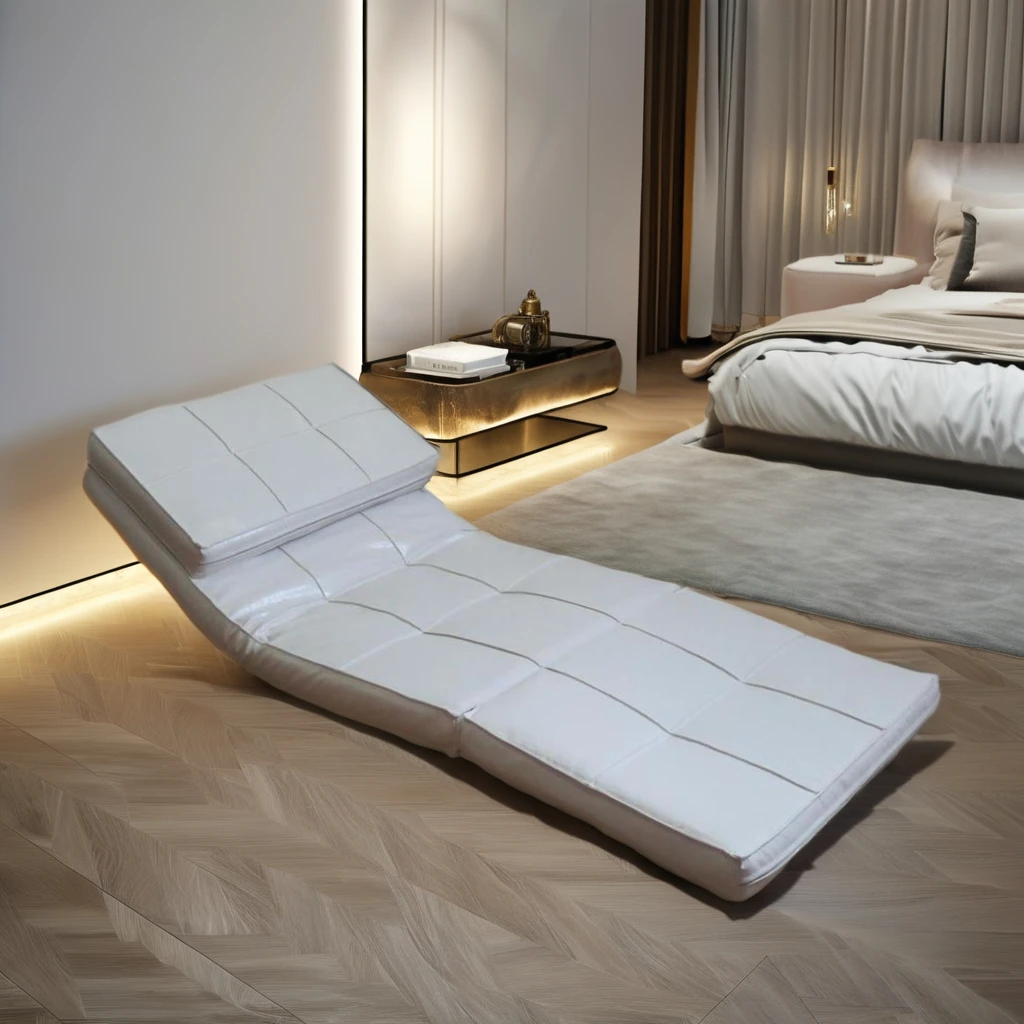 Modular Leisure Sofa Bed Comfortable Metal Floor Chair with Back Support for Gaming or Living Room Use