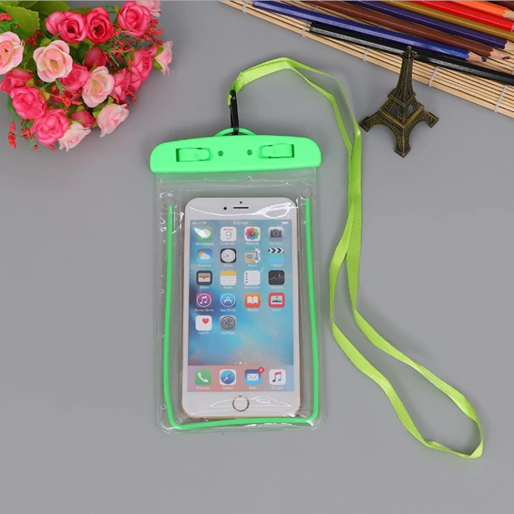 Multicolor Plastic Durable Phone Bag Pouch Outdoor Waterproof Phone Case in Raining Day Surfing