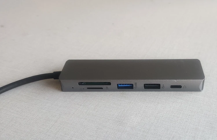 Новое поступление 6 портов USB концентратор 100W PD 4K HD USB3.0 портом типа C хаб для