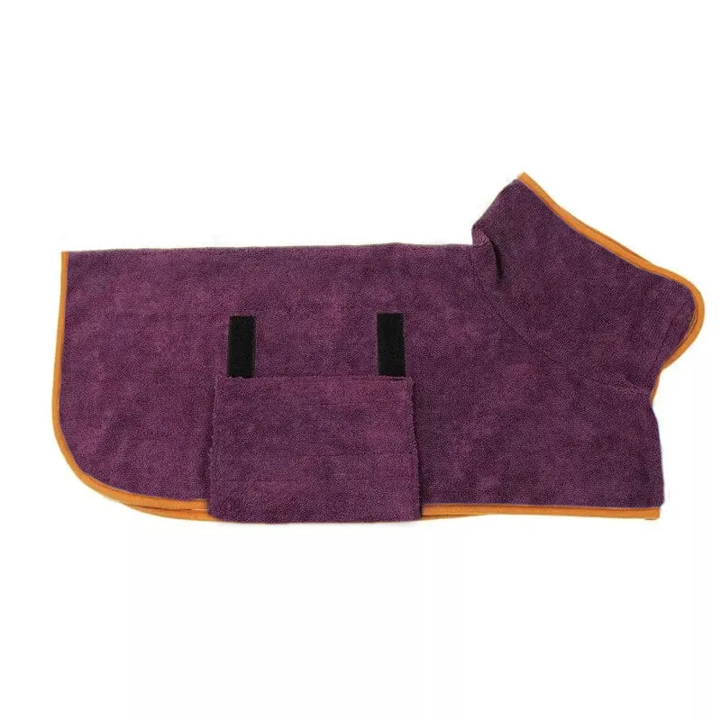 Hot Sell Bone Dry Pet Grooming Towel Absorbent Dog Bathrobe Bath Towel Microfiber Pet Drying Coat