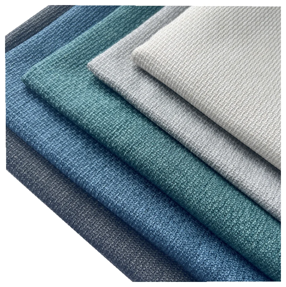 New product multi-colors european design  sofa upholstery linen like canvas  polyester linen fabric for sofa