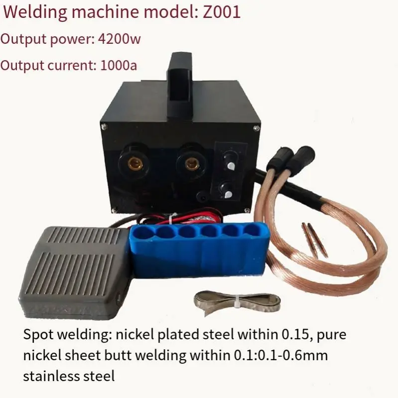 Portable Manual Cylindrical Battery Pack Spot Welding Machine Pneumatic Ac Plus Lithium Battery Tab Spot Welder