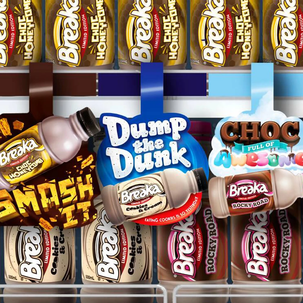 Convenience Store Custom Design Advertising Shelf Display Wobbler Sticker PVC/POP/PET/PP Plastic Swing Strip