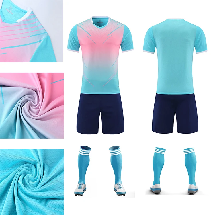 Factory Wholesale OEM service soccer wear team uniforms retro quick drying soccer jersey soccer jersey football shirts