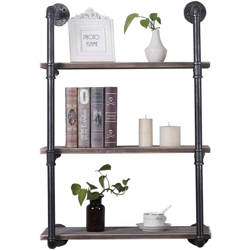 
24in 2-3 Storey Bookshelf Bedroom Living Room Stainless Steel Kitchen Storage Rack / Shelf 