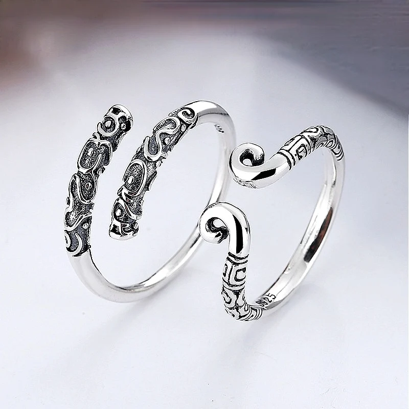 SZ CHENG Jewellers Vogue Game Ring JinGuBang и JinGuZhou S999 кольцо из стерлингового серебра для игровых пар