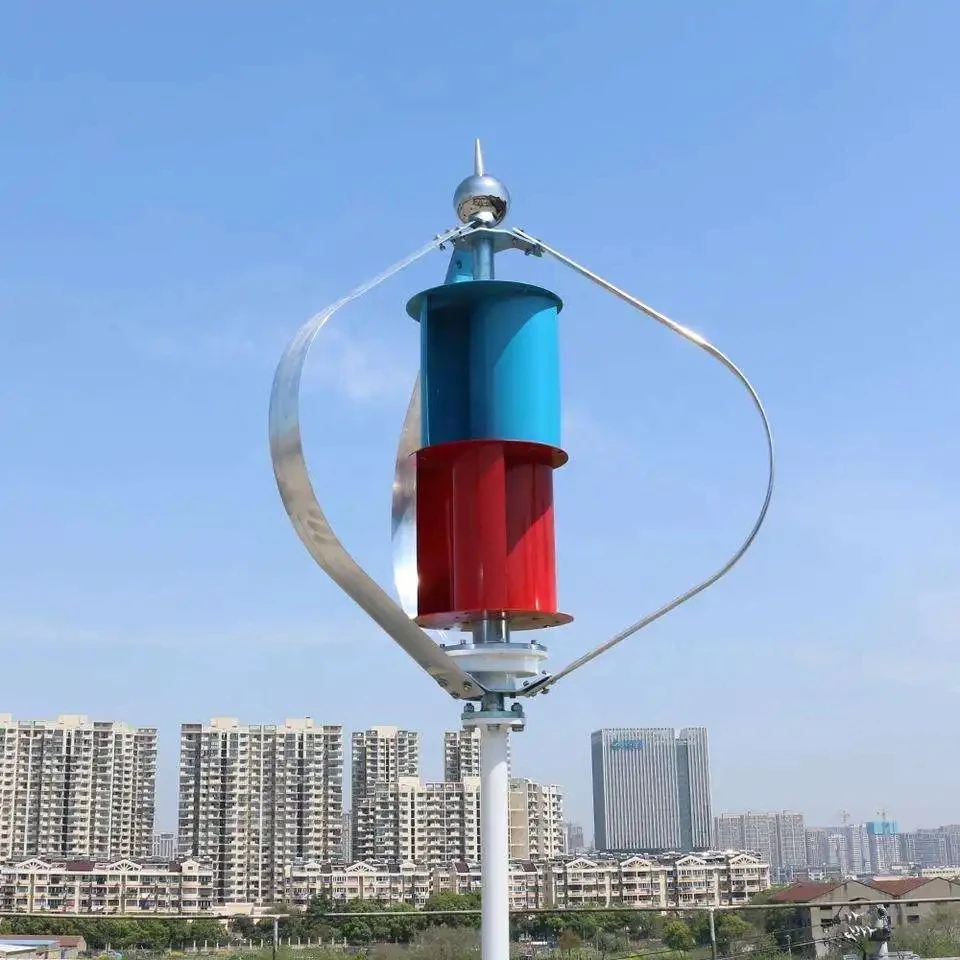 High Efficiency Noiseless Vertical Wind Turbine 300W 500W 1KW 2KW 3KW 4KW 5KW Aluminum Alloy Blades