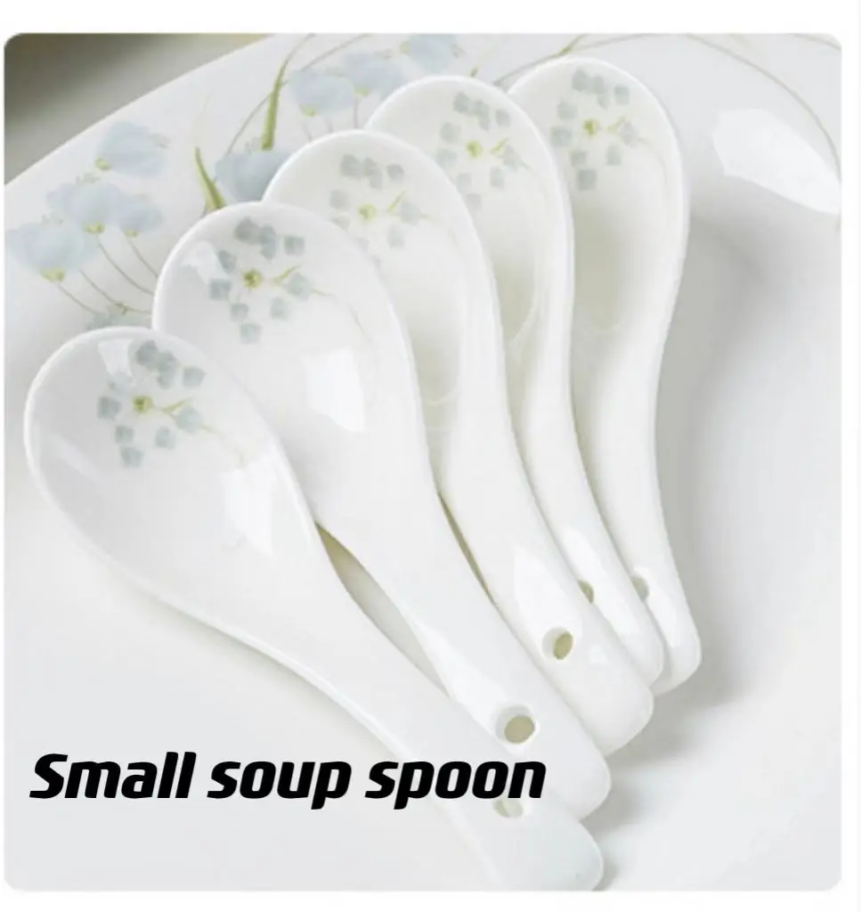 Jingdezhen Bone Porcelain 56Pcs Gray Overglaze Custom Logo Bowl Plate Ceramic Porcelain dinner Tableware Set