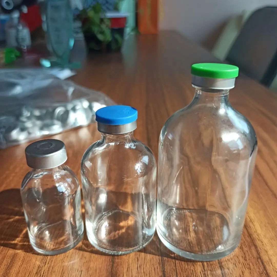 moulded Injection glass  vial for Antibiotics Ring finish ISO/CFDA 20mm USP Type 1 2 3
