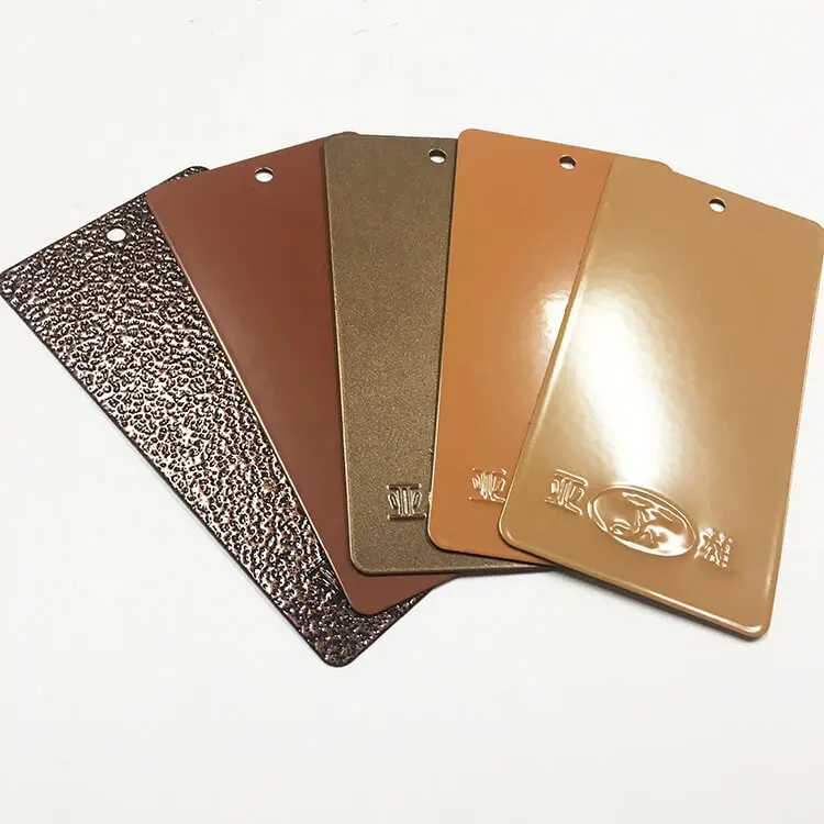 Bonding Metallic Brown Epoxy Polyester Powder Coating