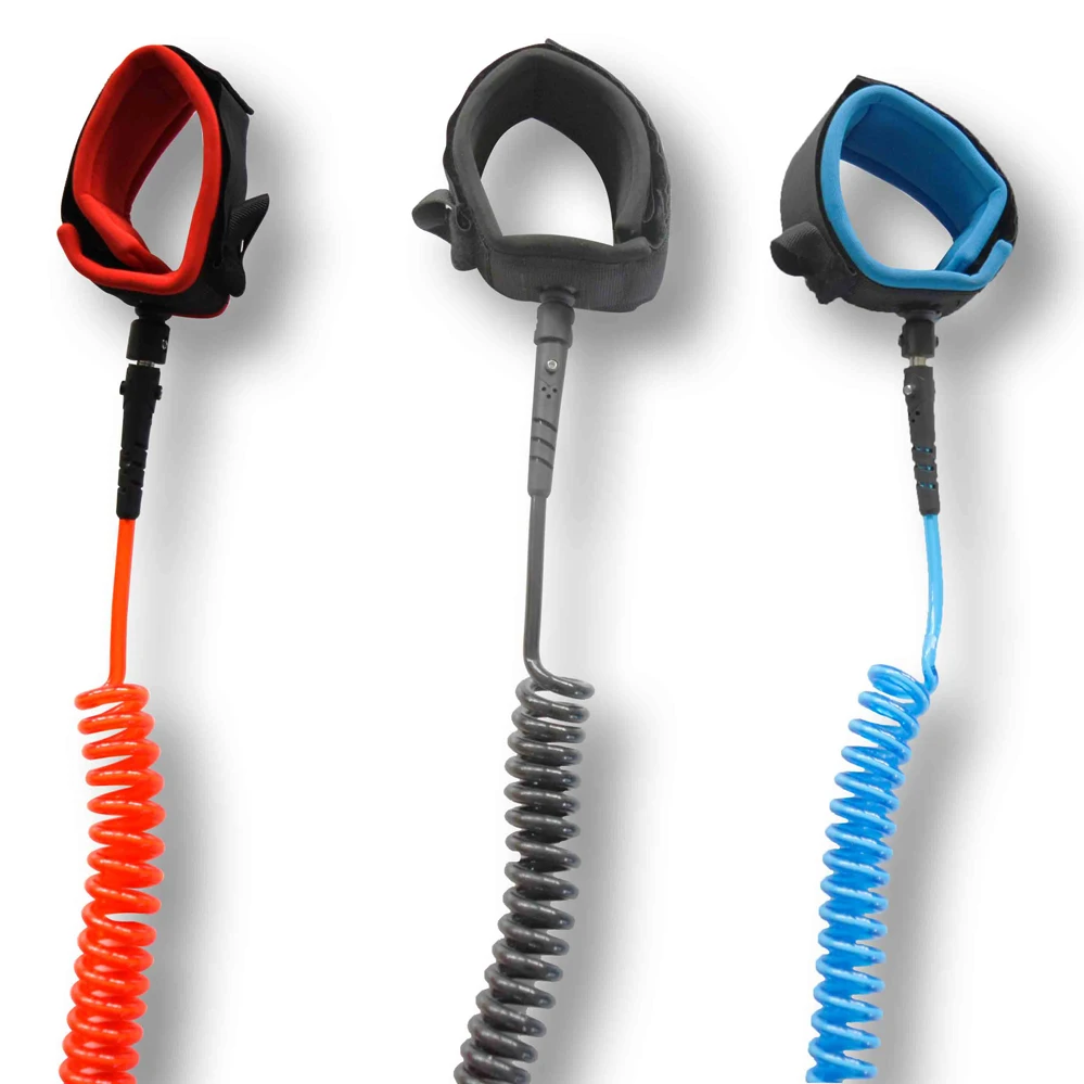 High Quality Cheap Coiled Safety Leash For SUP And Surfboard