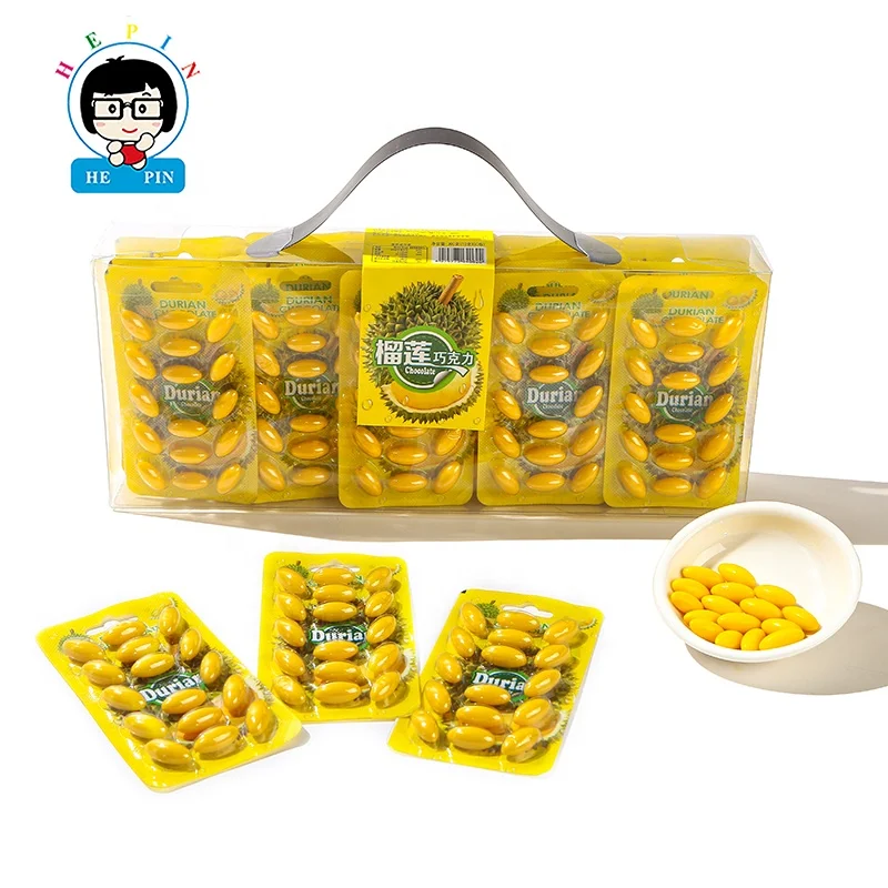 Hot Sale   Durain Candy With Chocolate   Candy  Hard Chew Candy