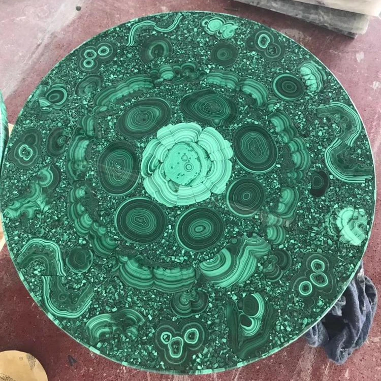 Malachite green marble round table top jade green marble coffee table interior marble floors and stairs design