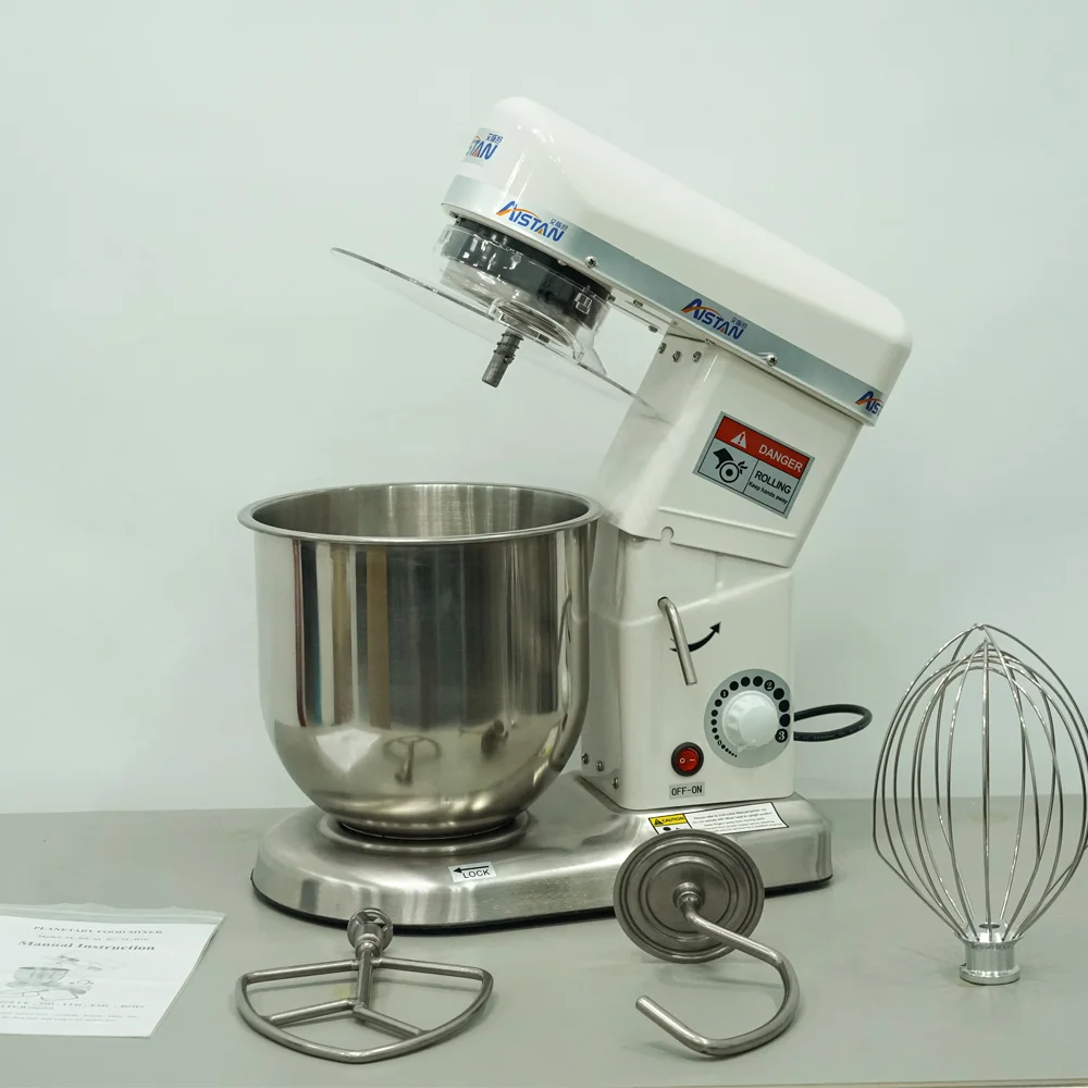 B10W Commercial Stand Mixer 10QT Bowls Electric Food Mixer CVT Speeds 3-IN-1 Kitchen Mixer with Egg Whisk,Dough Hook,Flat Beater