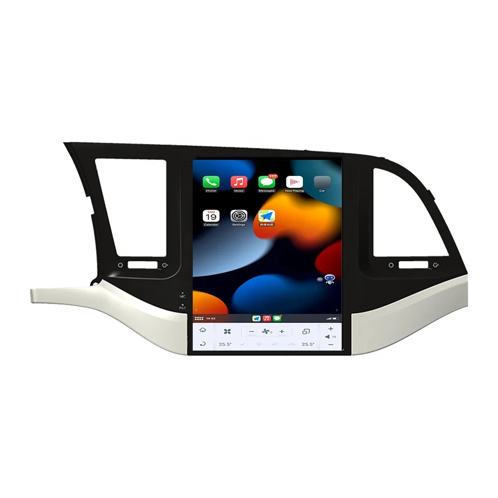 Android Radio Qualcomm Tesla Style экран для Hyundai Elantra 2016-2019 GPS навигация авто стерео Мультимедийный Плеер головное устройство