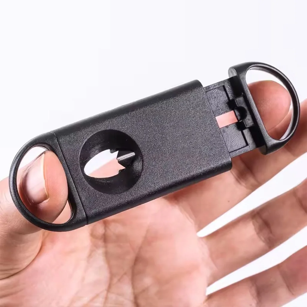 Hot plastic cheap single blade custom logo novelty premium gift metal luxury customized v cut guillotine cigar scissor cutter